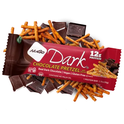 NuGo Nutrition Bar Dark Chocolate Pretzel