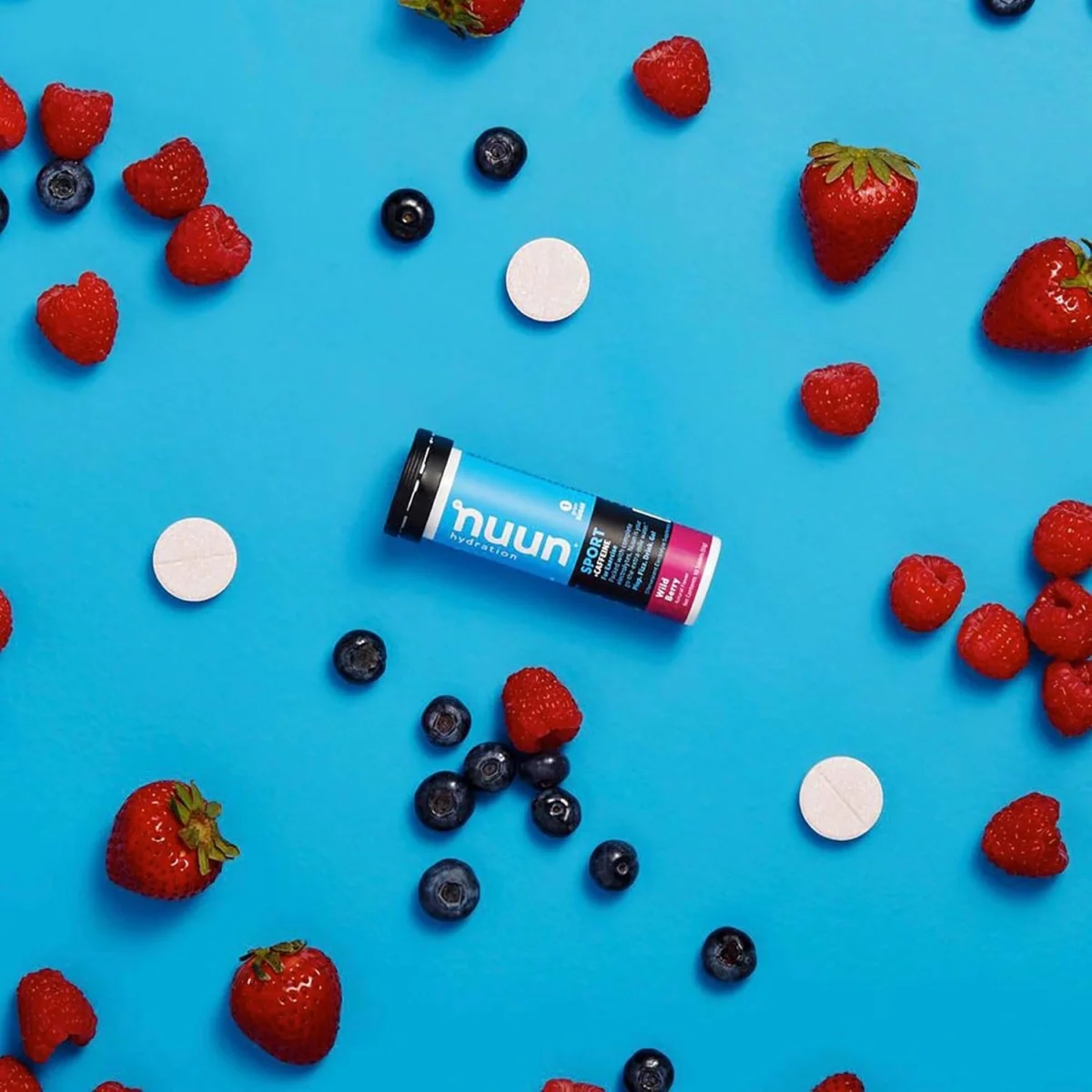 NUUN Sport + Caffeine Hydration, Wild Berry - 10 Tablets