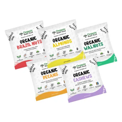 Organic Nuts Variety Pack -1oz x 5