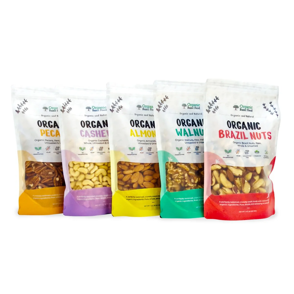 Organic Walnuts, Raw Halves & Pieces, Unroasted & Unsalted | Non-GMO | Vegan | Gluten-Free - 6 oz