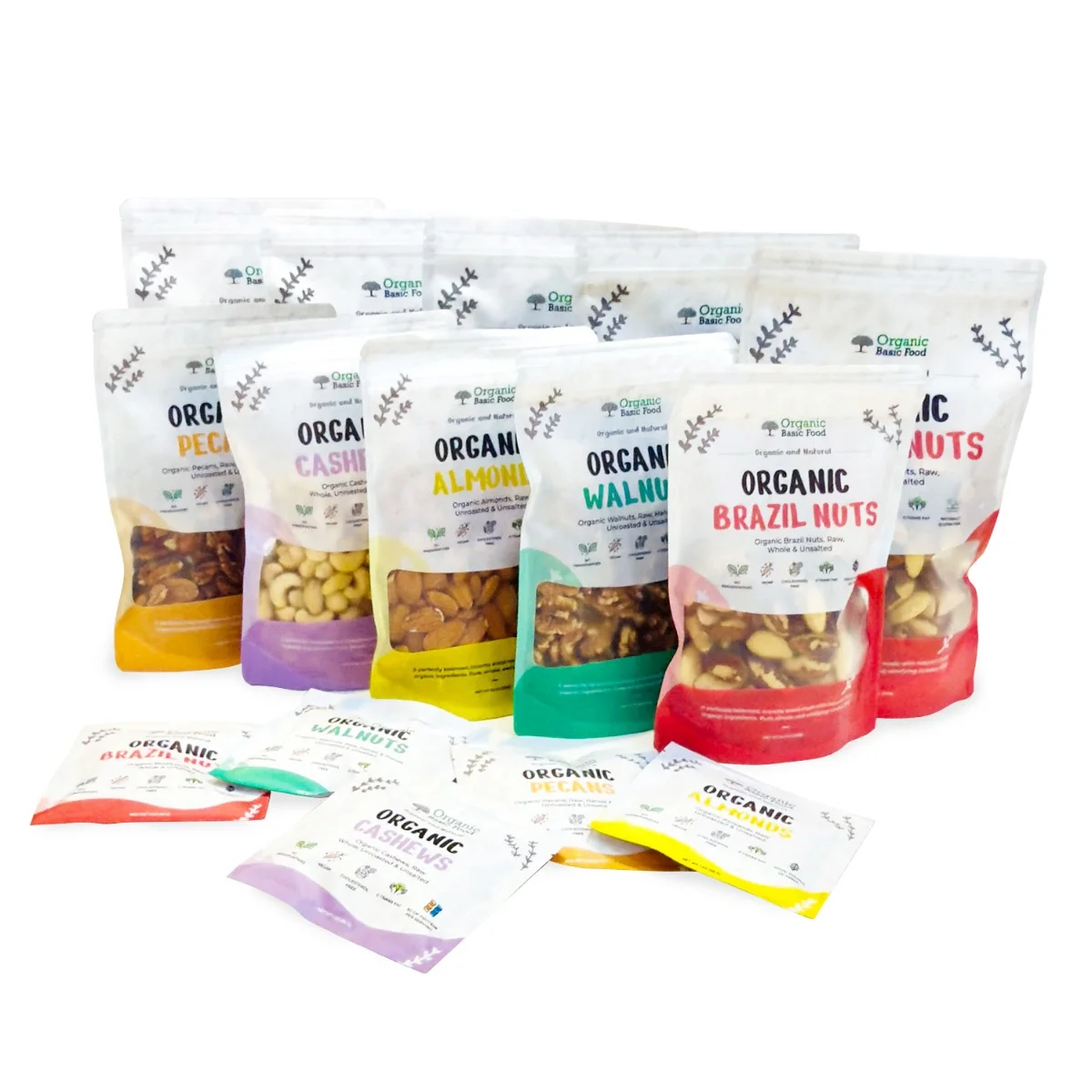 Organic Walnuts, Raw Halves & Pieces, Unroasted & Unsalted | Non-GMO | Vegan | Gluten-Free - 6 oz