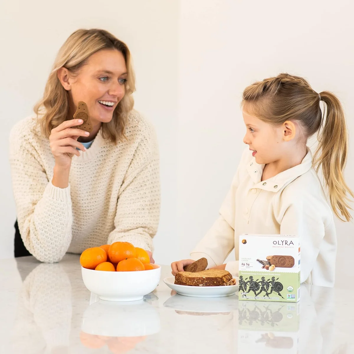 Olyra Organic Breakfast Biscuits, Hazelnut Carob