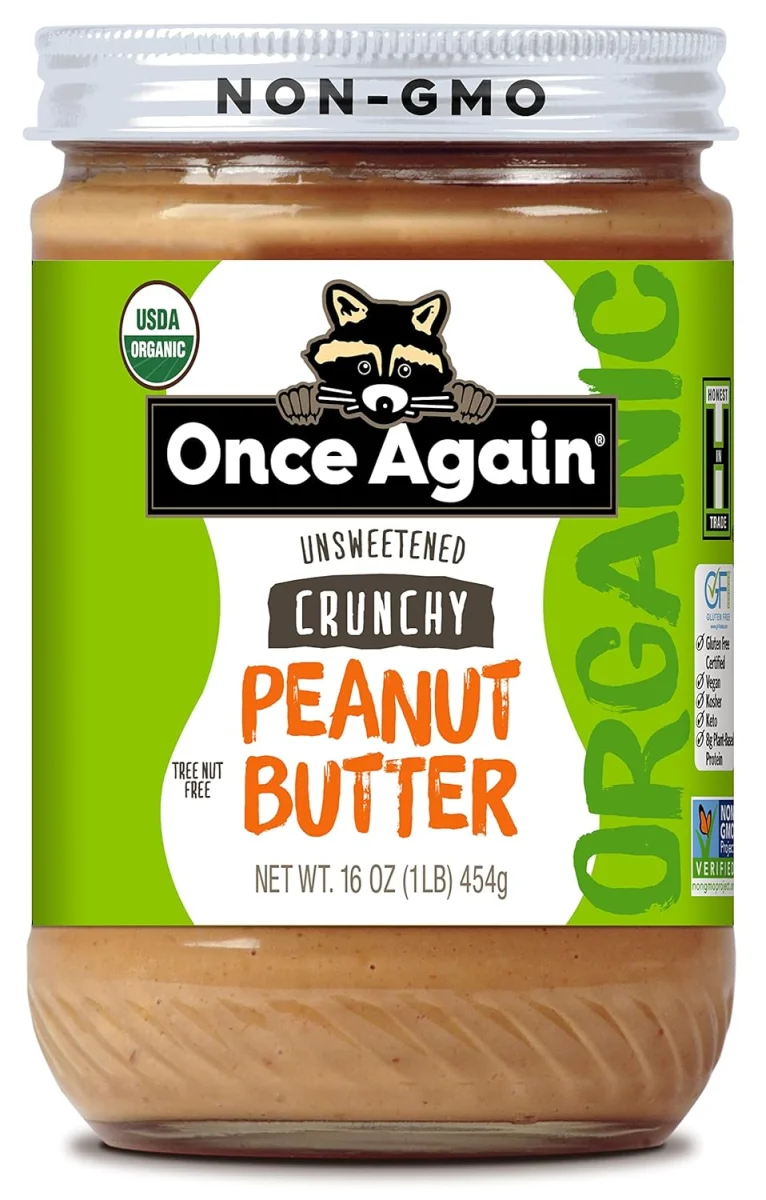 Once Again Unsweetened Crunchy Peanut Butter - 16 oz