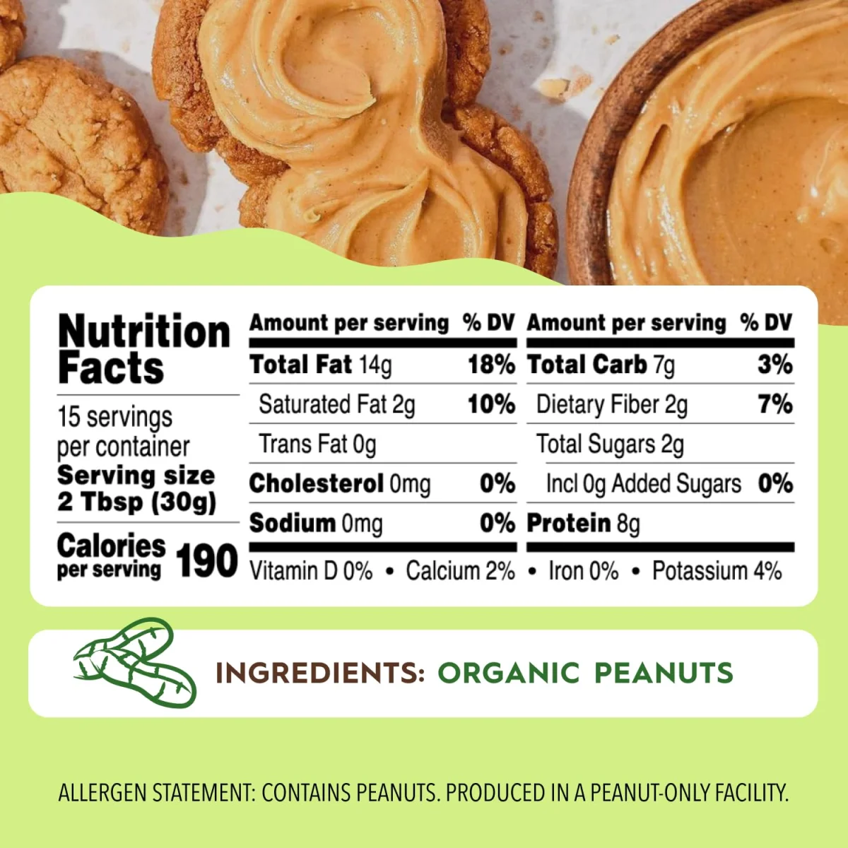 Once Again Organic Crunchy Peanut Butter, Unsalted - 16 oz
