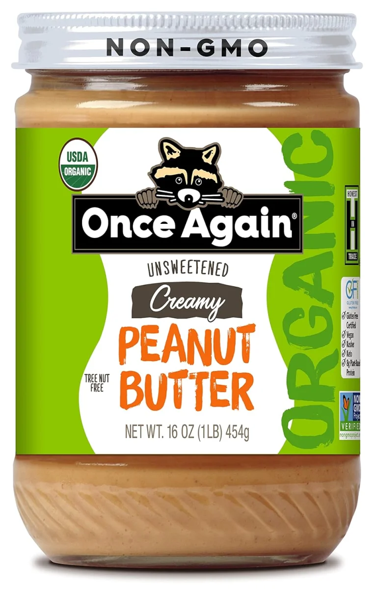 Once Again Organic Creamy Peanut Butter, Unsalted - 16 oz