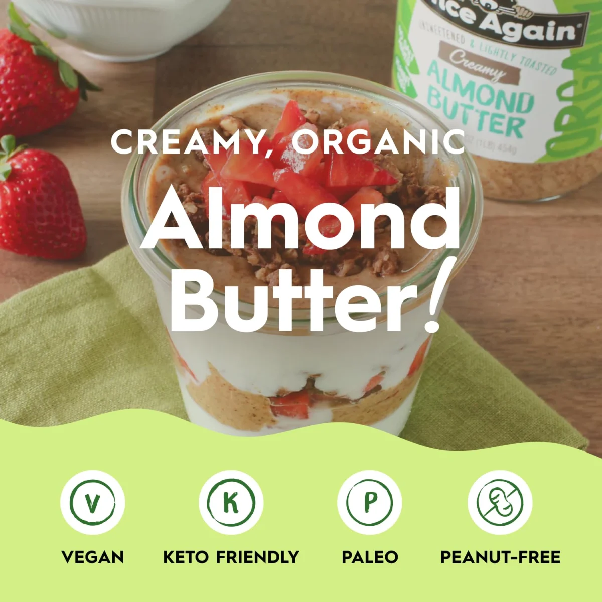 Once Again Creamy Organic Almond Butter, Lightly Toasted - 16 oz