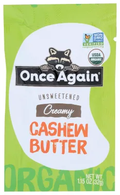 Once Again Cashew Butter Squeeze, Organic - 1.14 oz