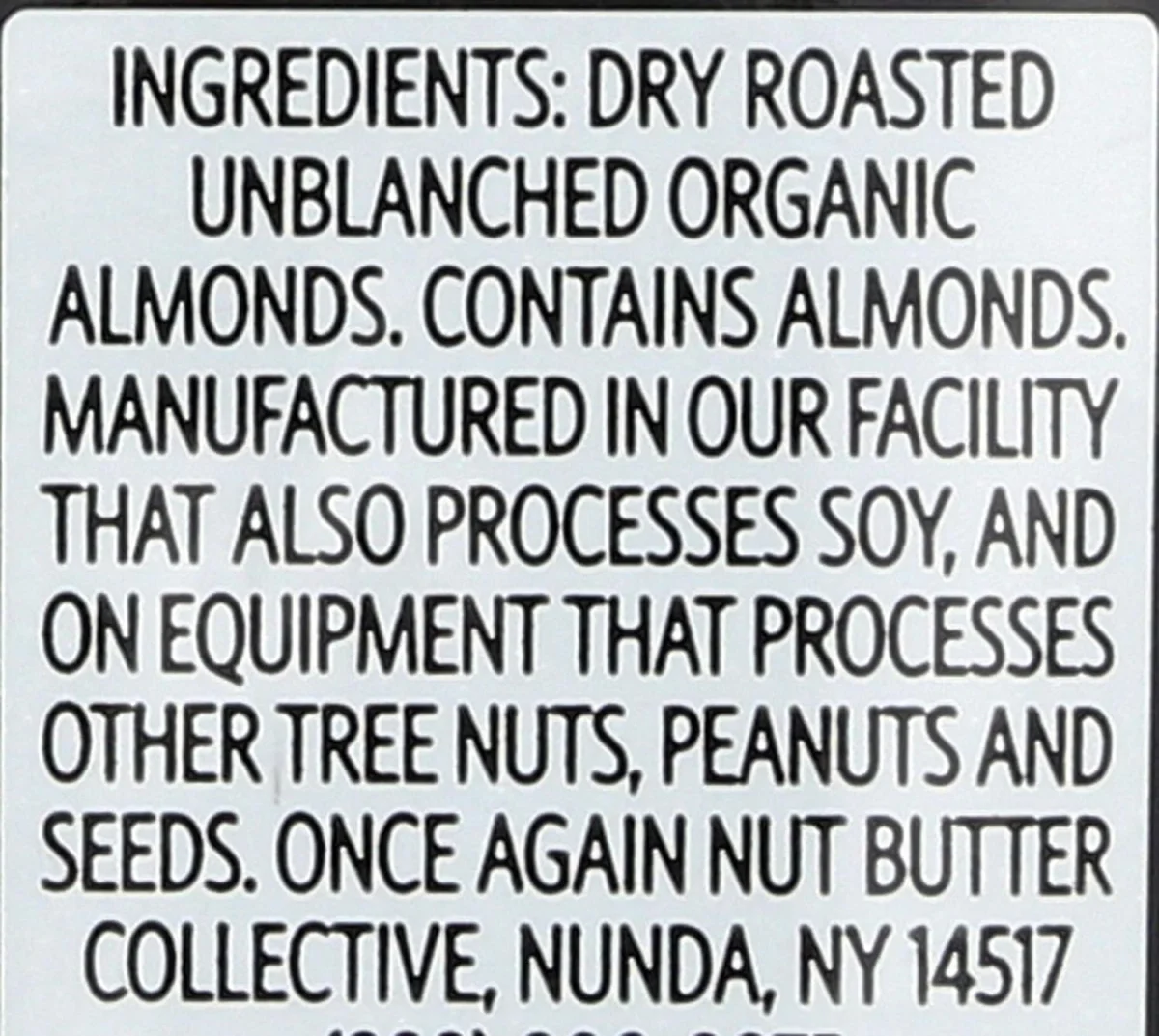 Once Again Organic Creamy Almond Butter, Non-GMO - 1.15 oz