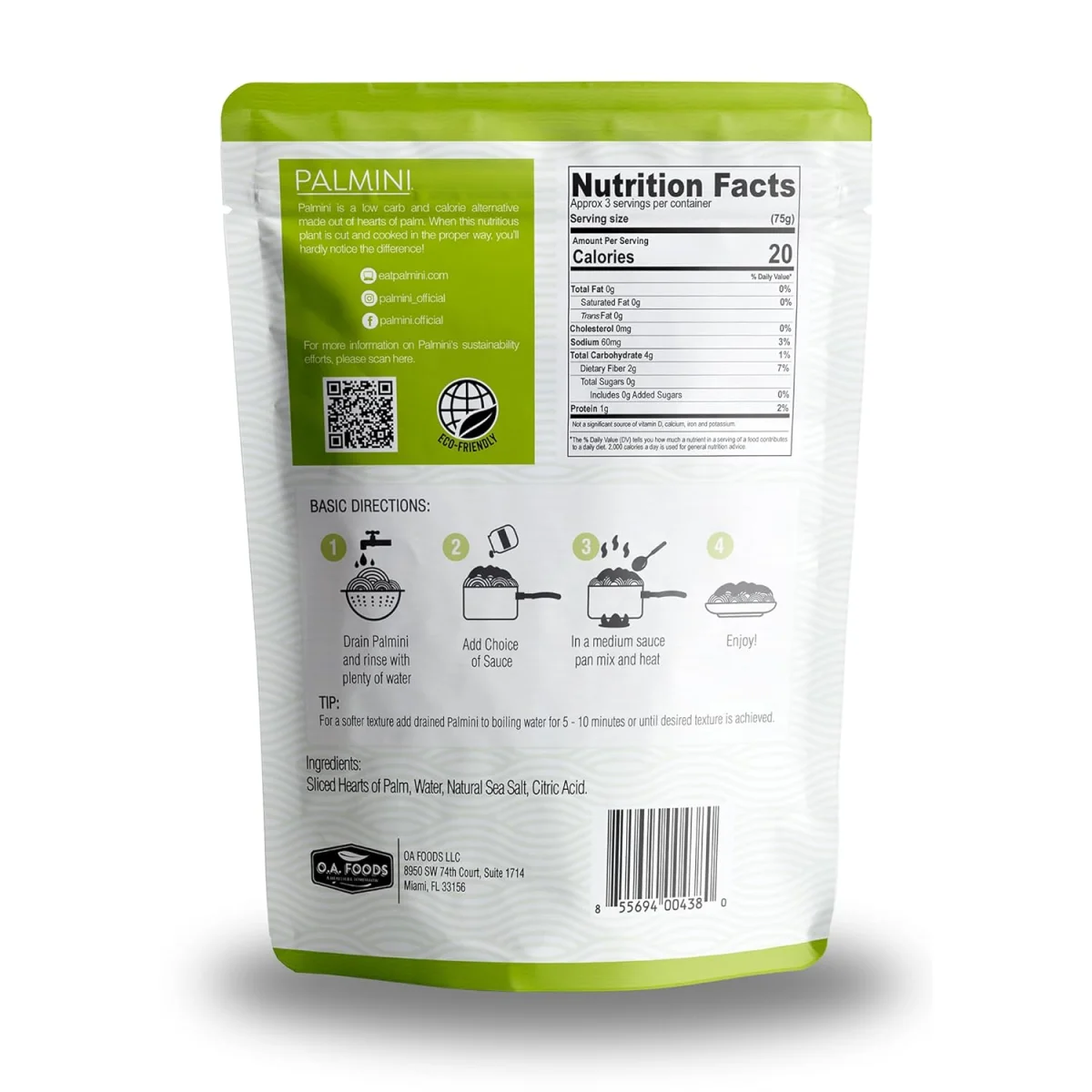 Palmini Hearts of Palm Linguine - 12 oz