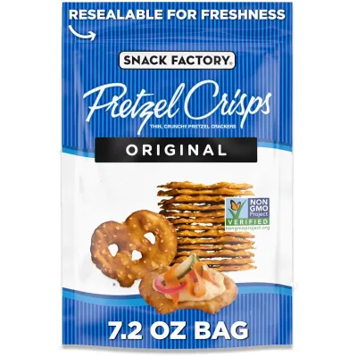 Snack Factory Original Pretzel Crisps - 7.2 oz
