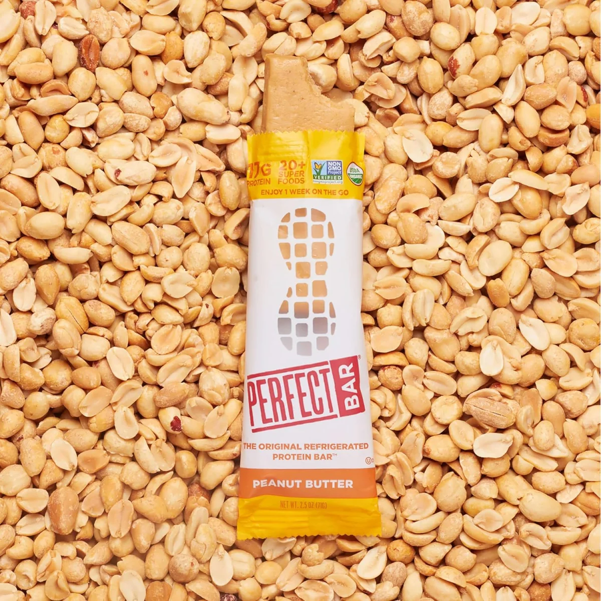 Perfect Bar Gluten-Free Peanut Butter Refrigerated Protein Bar, Organic - 2.5 oz