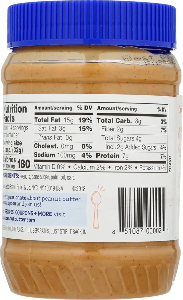 Peanut Butter & Co Crunch Time, Vegan Gluten Free Peanut Butter - 16 oz