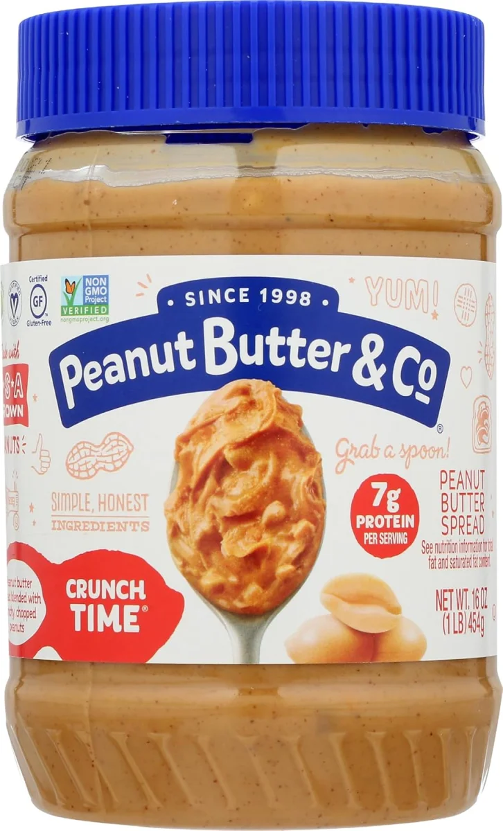 Peanut Butter & Co Crunch Time, Vegan Gluten Free Peanut Butter - 16 oz