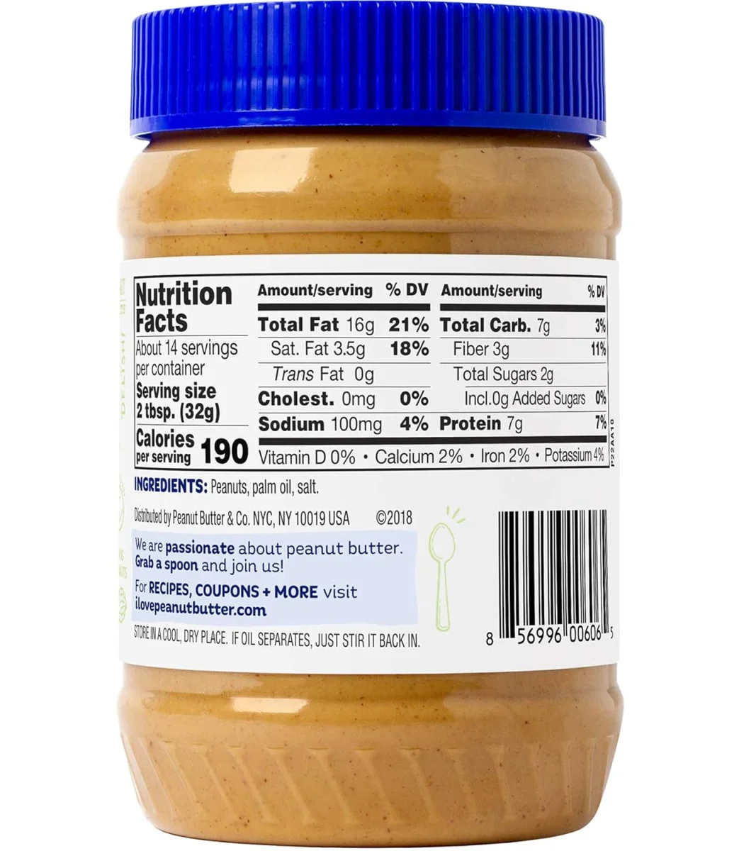Peanut Butter & Co Simply Smooth, Vegan Gluten Free Peanut Butter - 16 oz