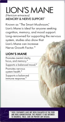 Host Defense Mushrooms Organic Lion's Mane Capsules - 120 Capsules
