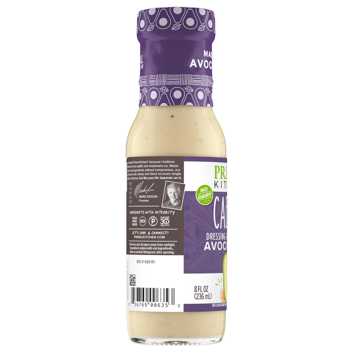 Primal Kitchen Caesar Dressing & Marinade with Avocado Oil - 8 fl oz