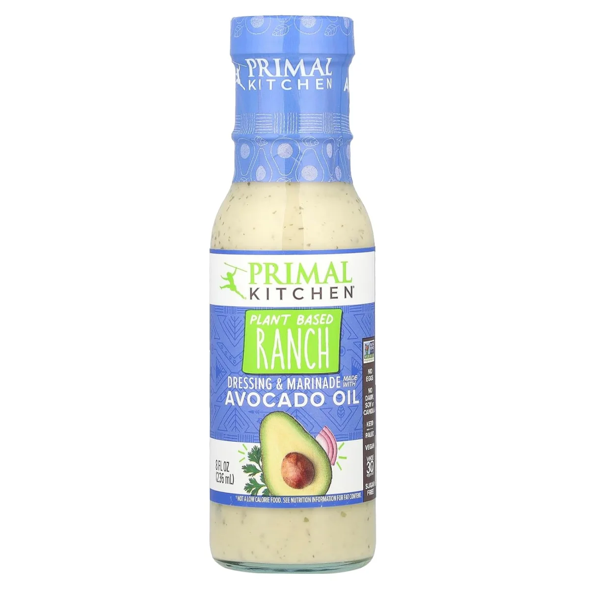 Primal Kitchen Vegan Ranch Dressing & Marinade with Avocado Oil - 8 fl oz