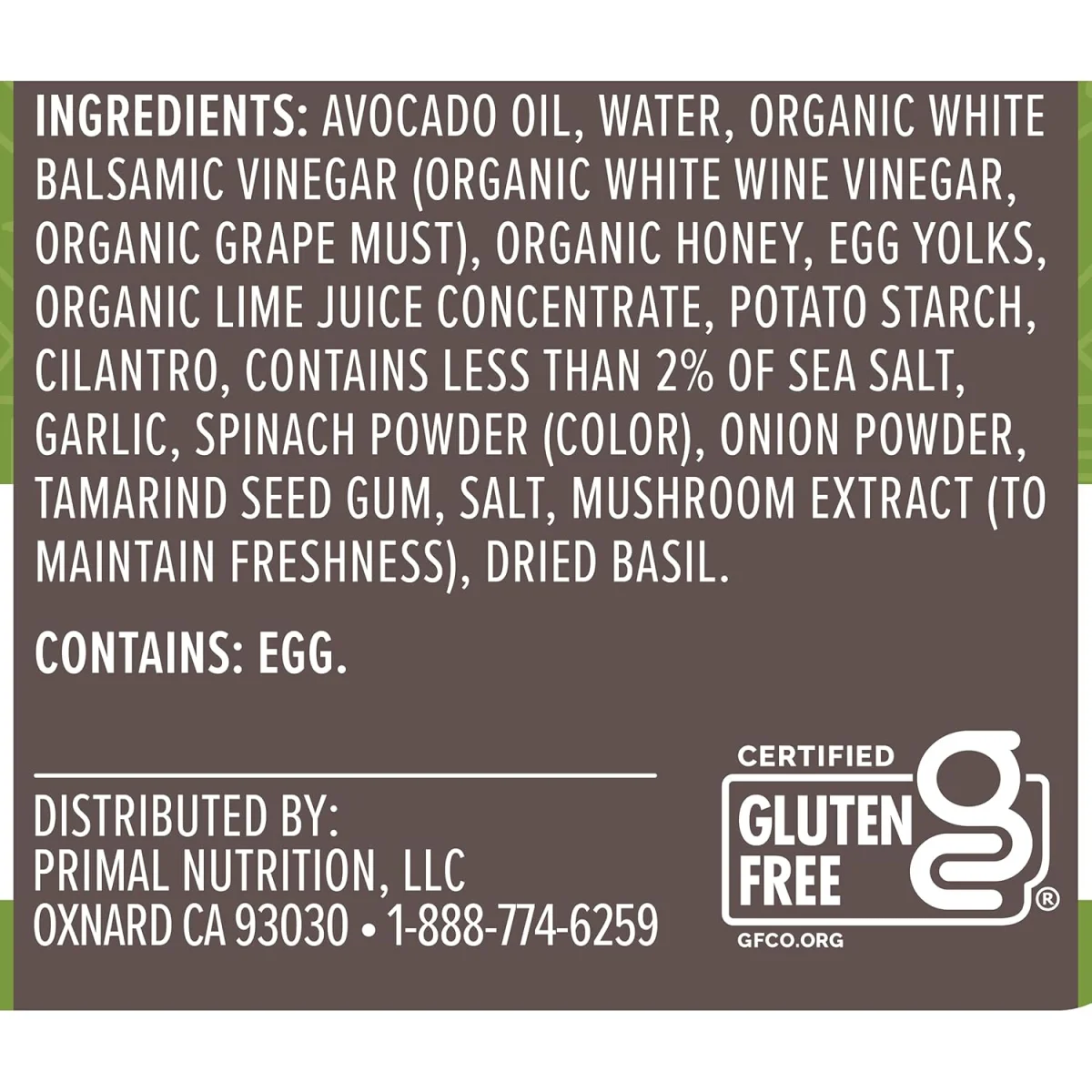Primal Kitchen Cilantro Lime Dressing & Marinade - 8 oz