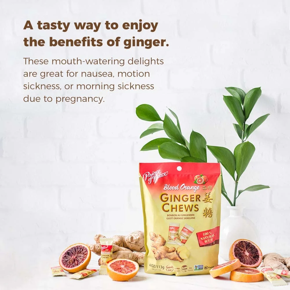 Prince of Peace Blood Orange Ginger Chews - 4 oz