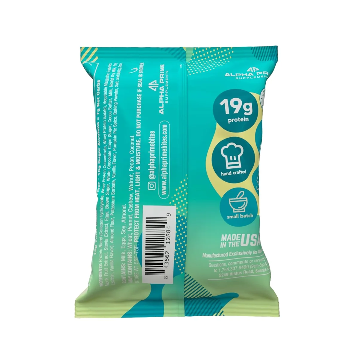 Alpha Prime Protein Brownie, Glazed Cinnamon Roll - 12 Brownies