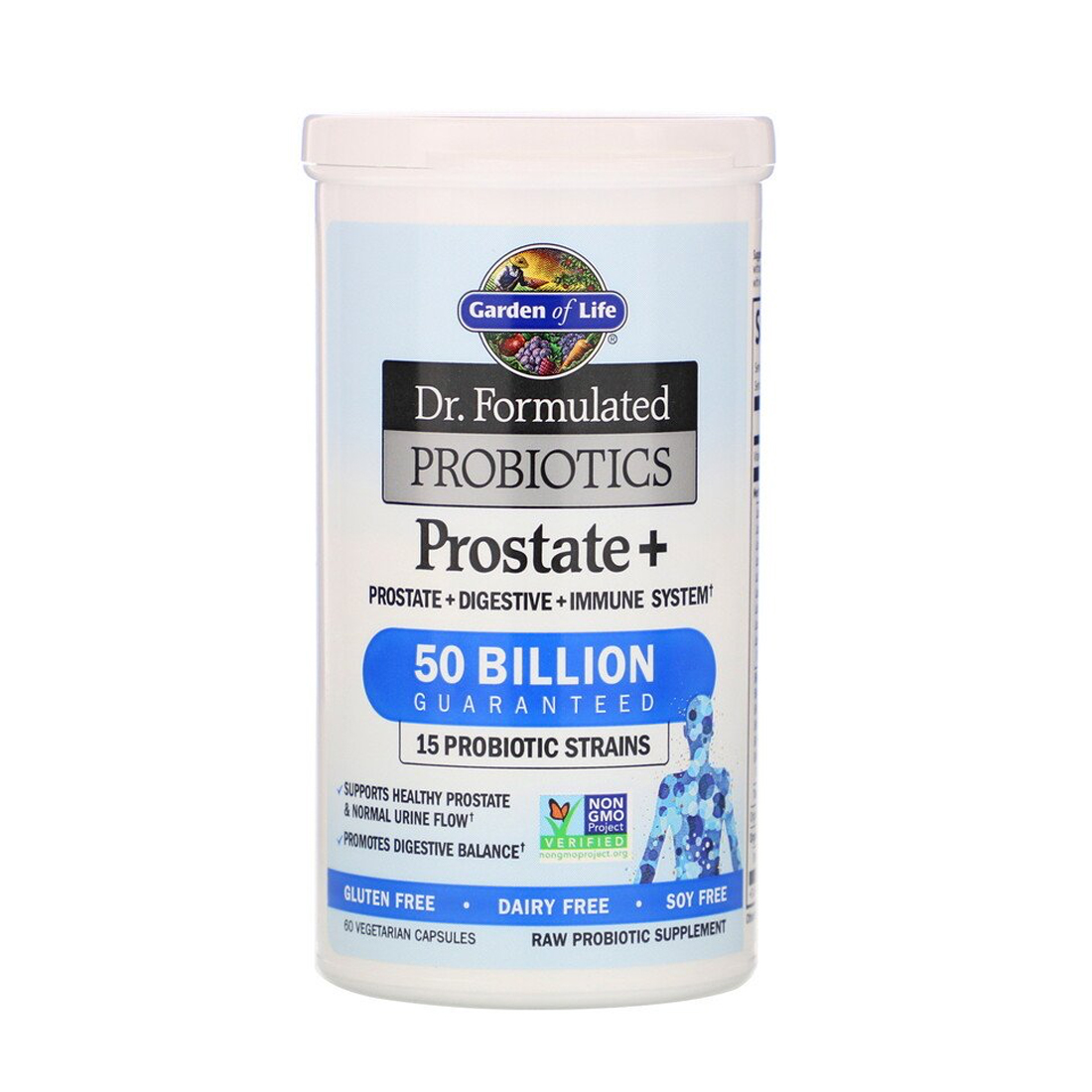 Garden of Life Dr. Formulated Probiotics Prostate plus - 50 billion - 60 Vegetarian Capsules