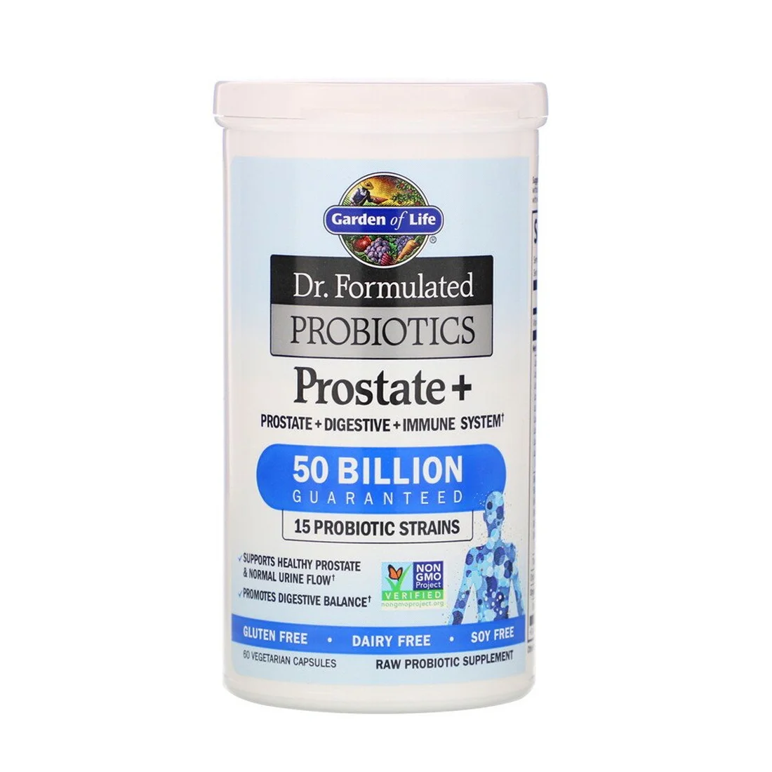 Garden of Life Dr. Formulated Probiotics Prostate plus - 50 billion - 60 Vegetarian Capsules