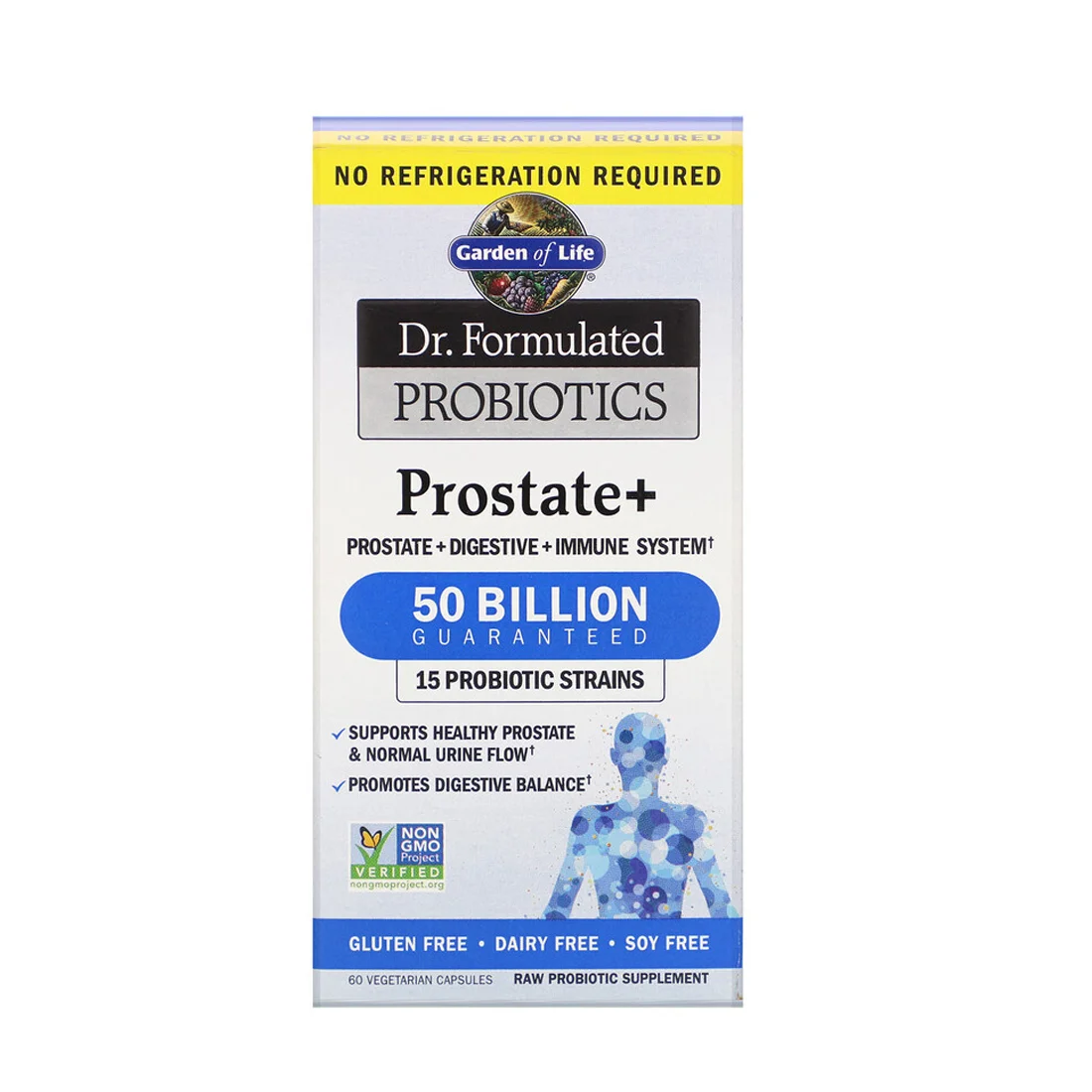 Garden of Life Dr. Formulated Probiotics Prostate plus - 50 billion - 60 Vegetarian Capsules