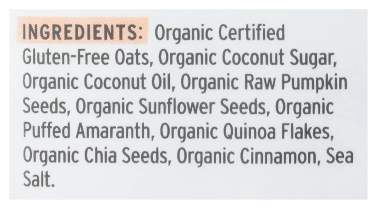 Purely Elizabeth Ancient Grain Granola, Pumpkin Cinnamon - 12 oz