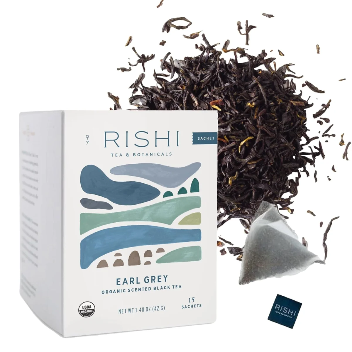 Rishi Tea Organic Earl Grey Black Tea - 15 Sachets