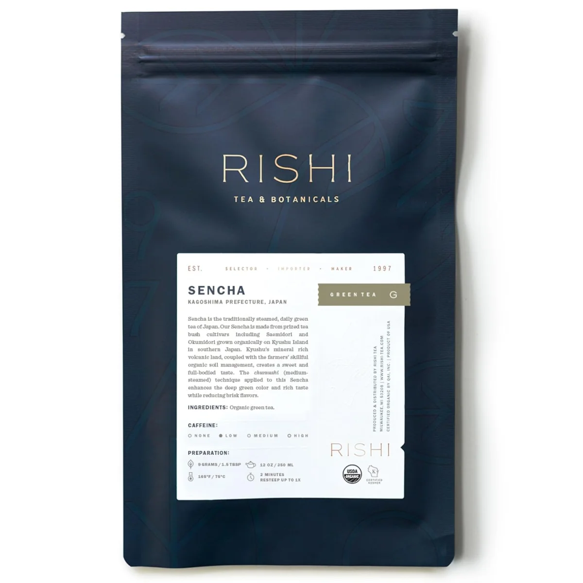 Rishi Tea Organic Sencha Green Tea - 15 Tea Bags