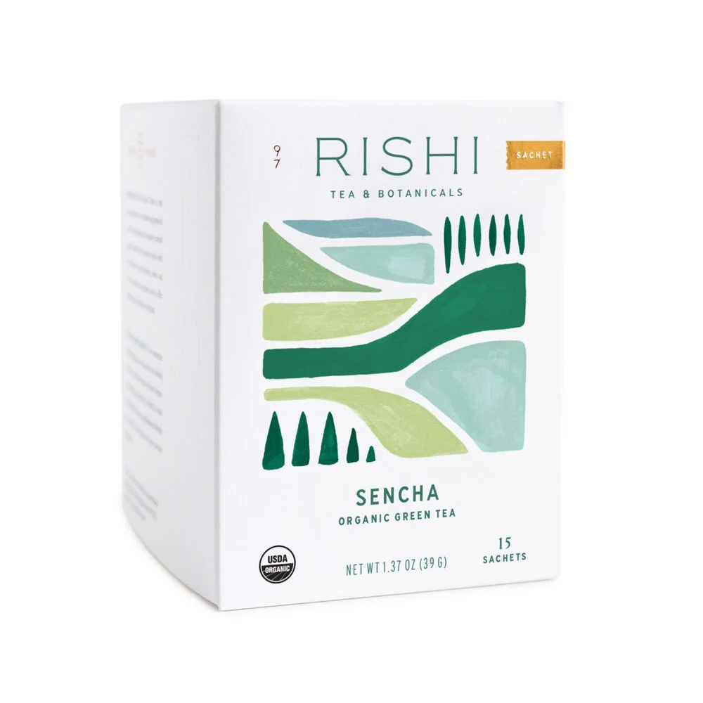 Rishi Tea Organic Sencha Green Tea - 15 Tea Bags