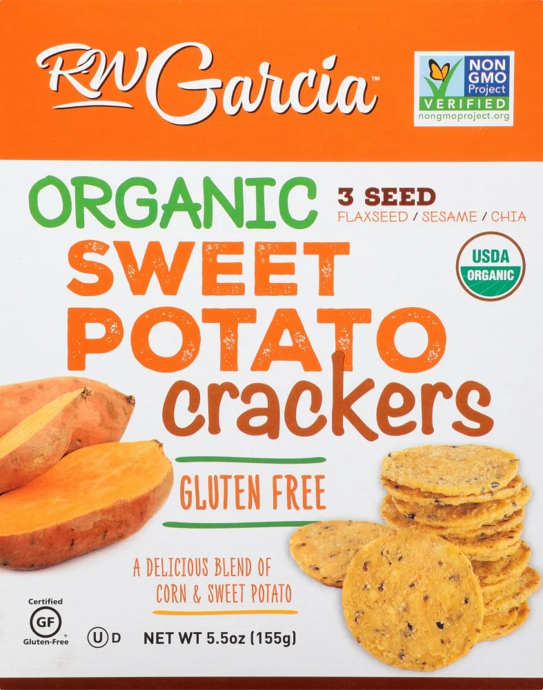R.W. Garcia Organic Sweet Potato Crackers - 5.5 oz