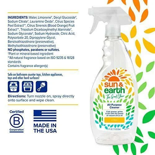 Sun And Earth All Purpose Cleaner - 22 Oz