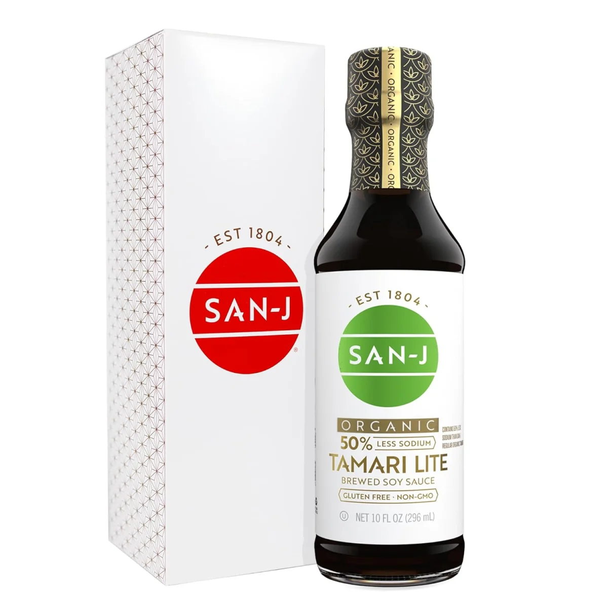 San-J Organic Gluten Free Tamari Soy Sauce, 50% Less Sodium