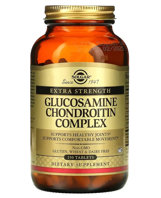 Solgar, Extra Strength Glucosamine Chondroitin Complex, 150 Tablets