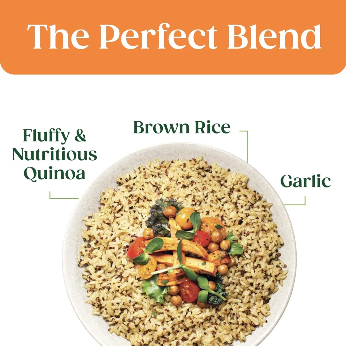 Seeds of Change Organic Quinoa & Brown Rice with Garlic, Microwave Pouch - 8.5 oz