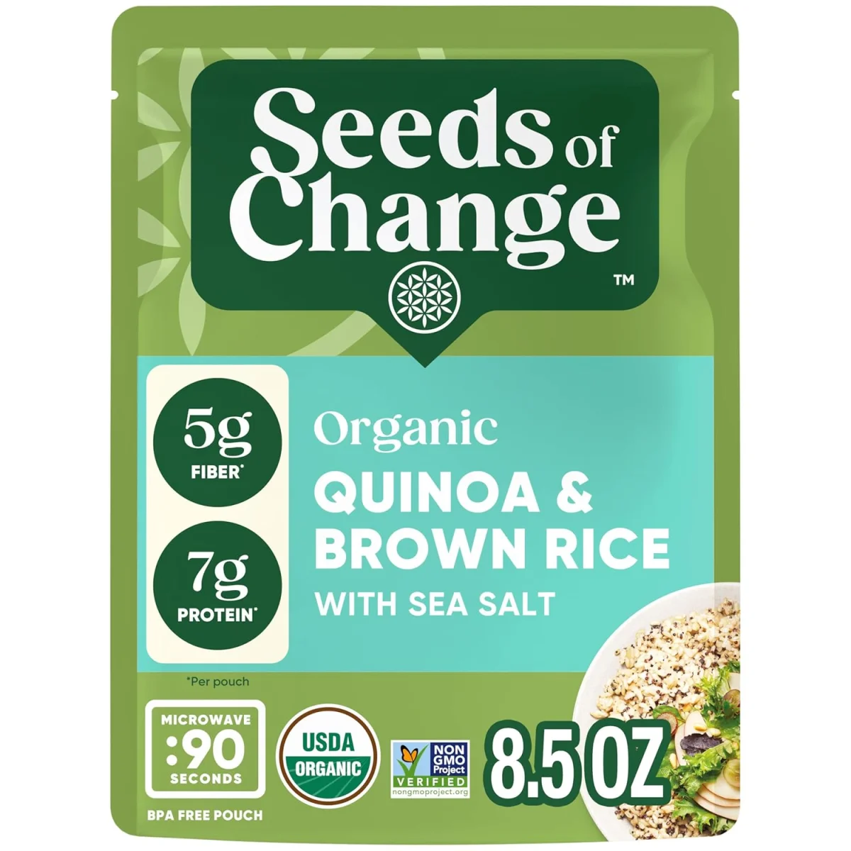 Seeds of Change Organic Quinoa & Brown Rice with Sea Salt - 8.5 oz