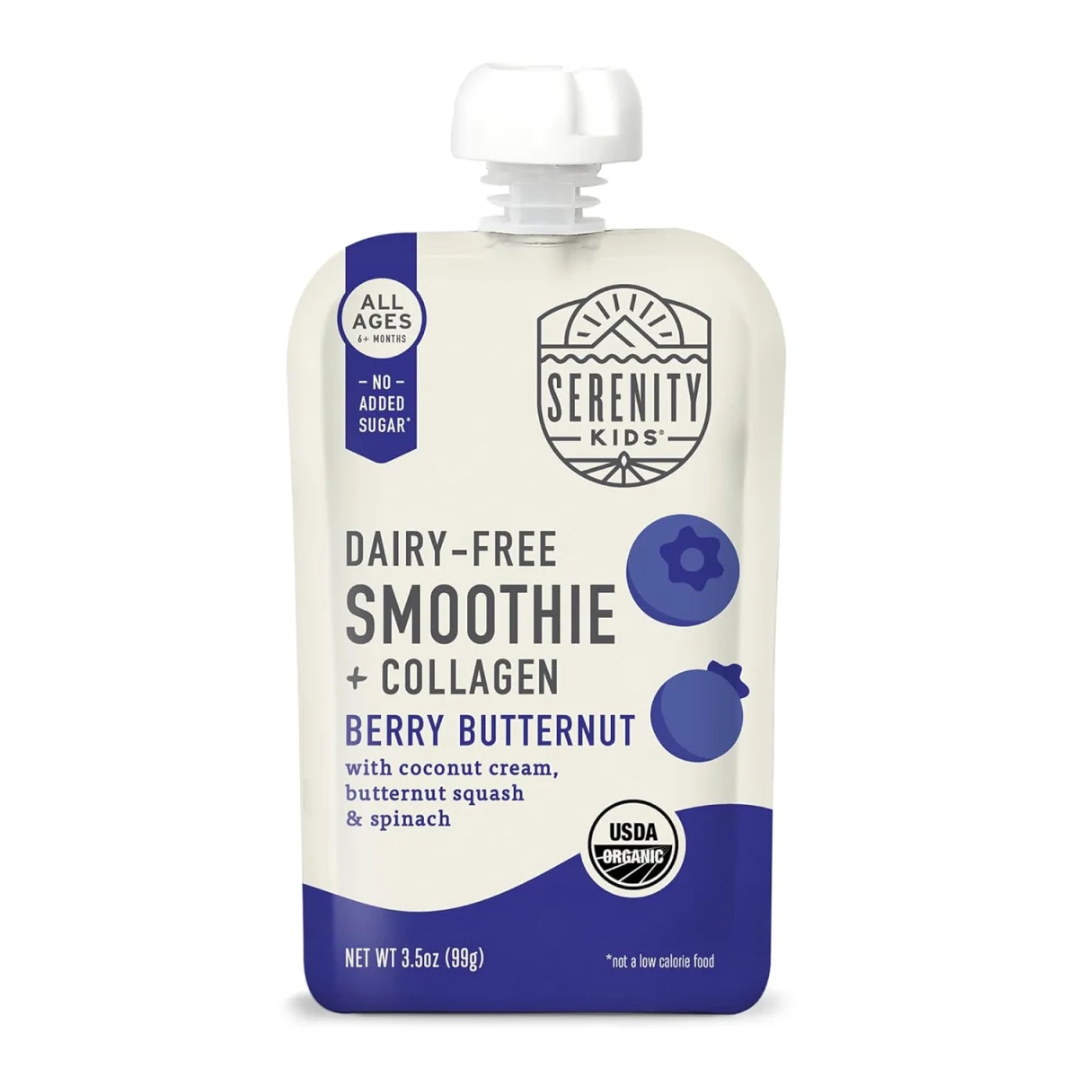 Serenity Kids Dairy Free Smoothie Baby Food, Berry Butternut - 3.5 oz