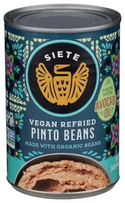 Siete Vegan Refried Pinto Beans with Avocado Oil - 16 oz