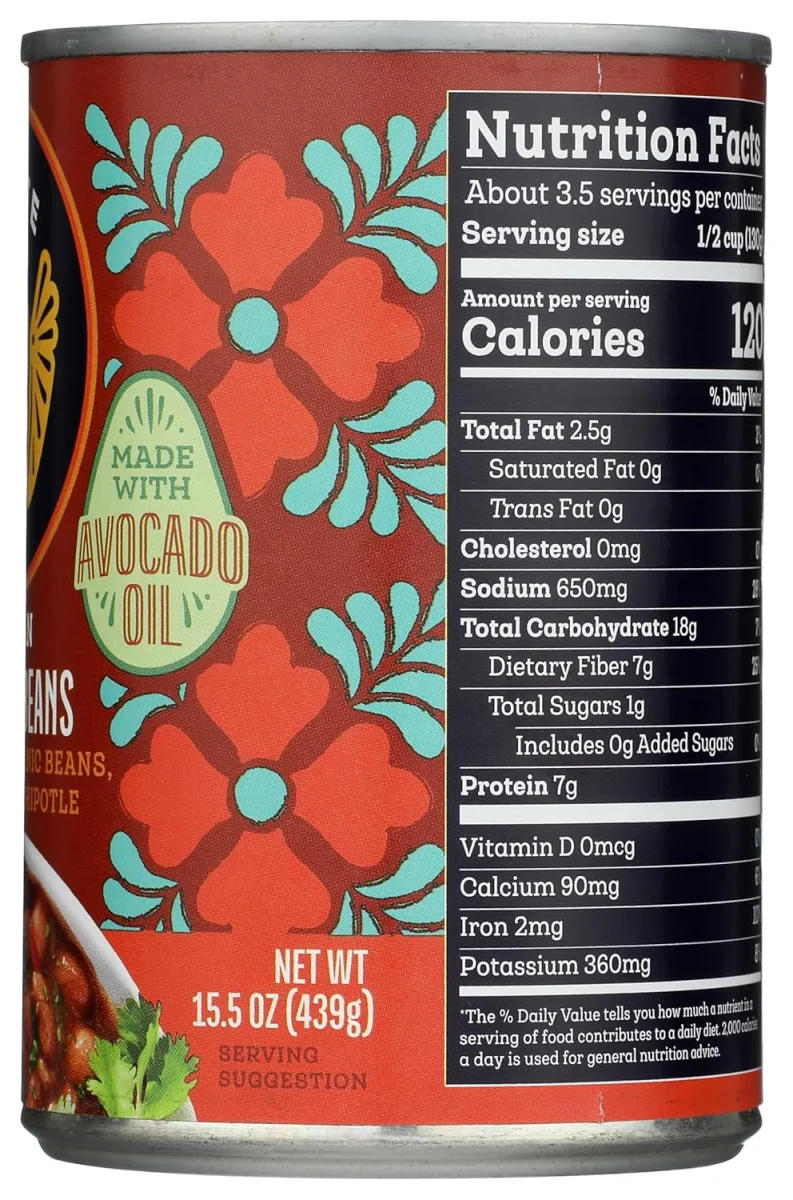 Siete Vegan Charro Beans with Avocado Oil - 15.5 oz