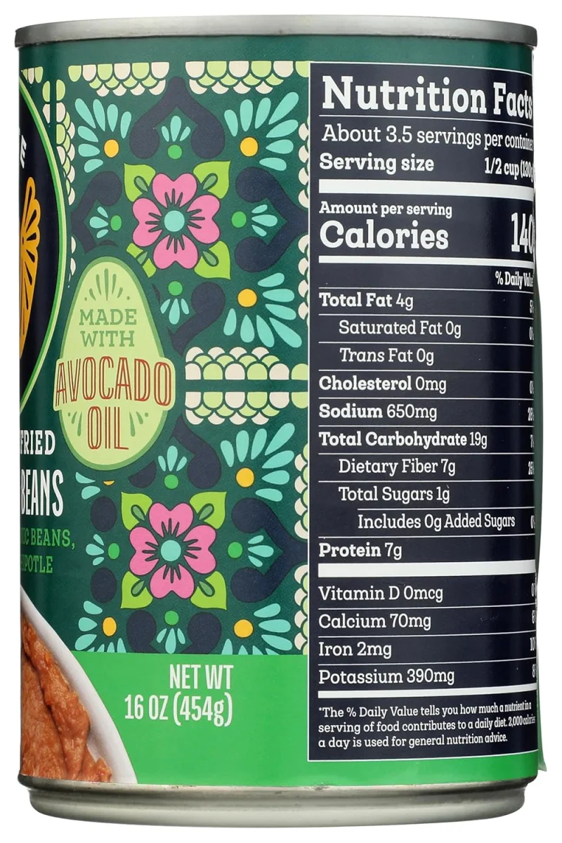 Siete Vegan Ranchero Refried Beans with Avocado Oil - 16 oz