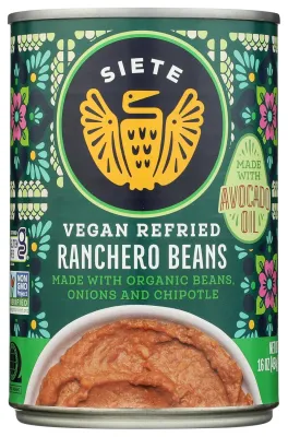 Siete Vegan Ranchero Refried Beans with Avocado Oil - 16 oz