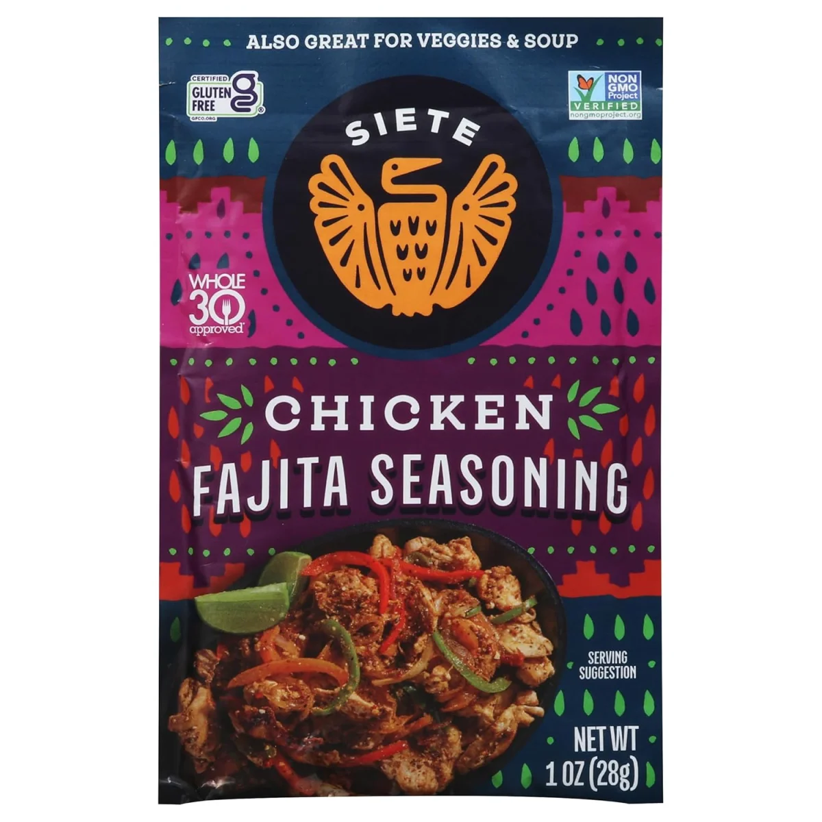 Siete Chicken Fajita Seasoning, Non-GMO Gluten Free - 1 oz