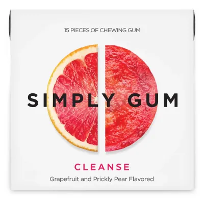 Simply Gum Cleanse Natural Chewing Gum - 15 Pieces