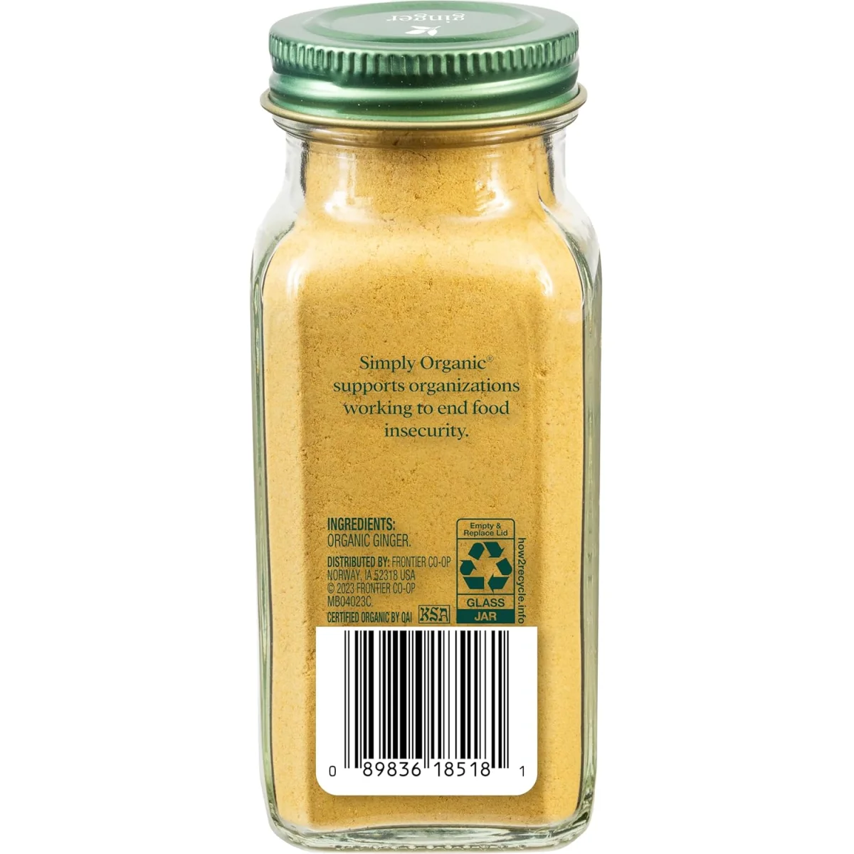 Simply Organic Ginger, Ground - 1.64 oz