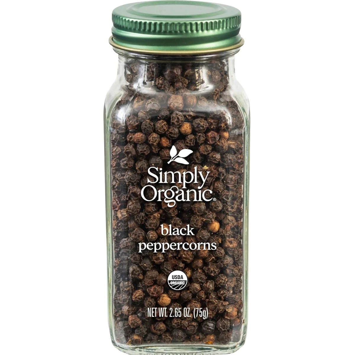 Simply Organic Black Peppercorns - 2.65 oz