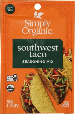 Simply Organic Southwest Taco Seasoning Mix - 1.13 oz