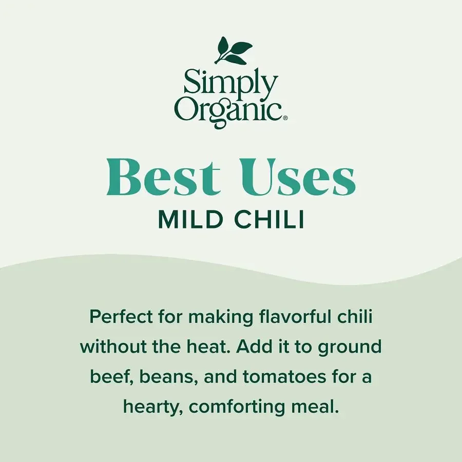Simply Organic Mild Chili Seasoning Mix - 1 oz