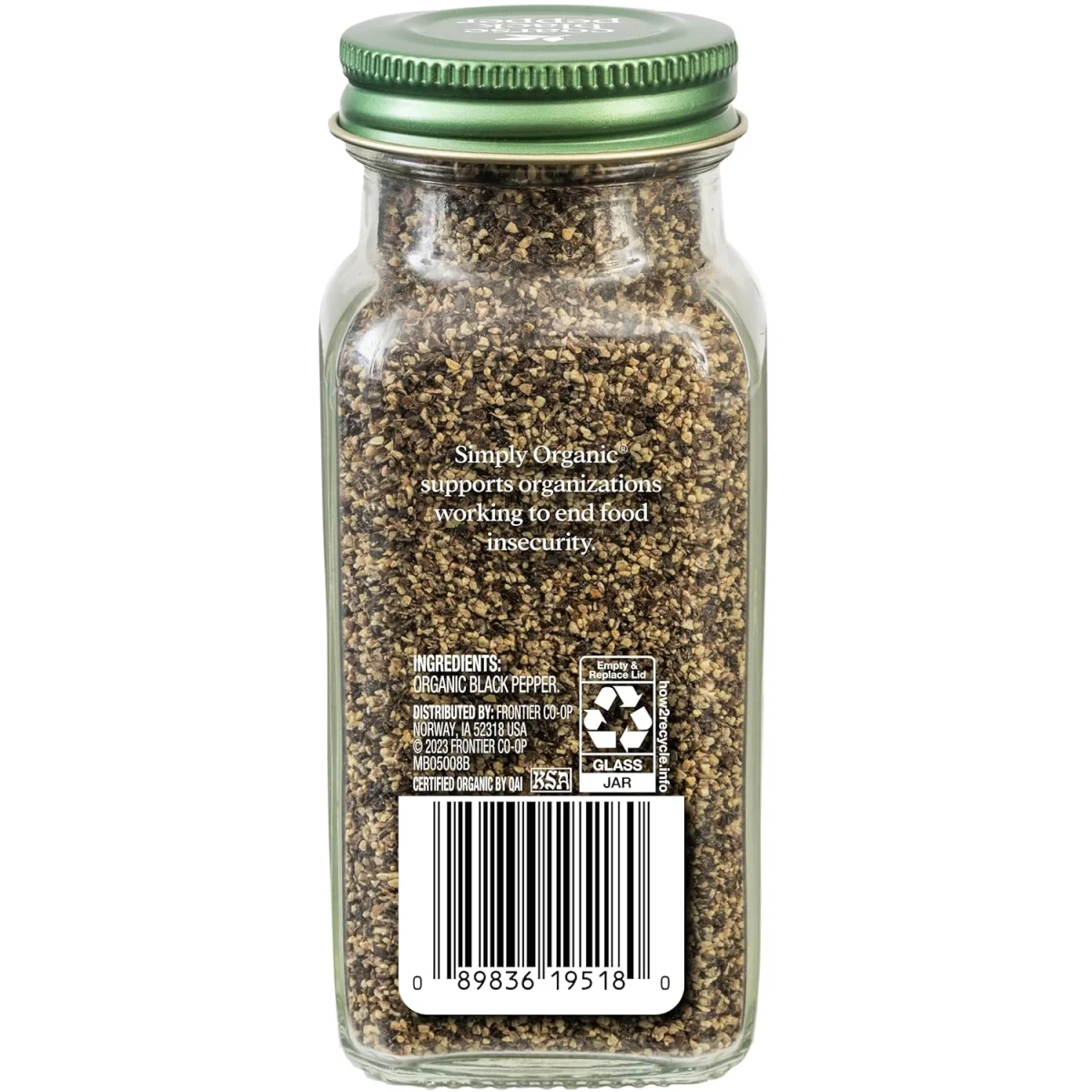 Simply Organic Coarse Grind Black Pepper - 2.47 oz