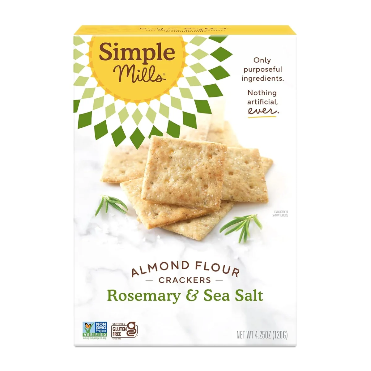 Simple Mills Almond Flour Crackers, Rosemary & Sea Salt - 4.25 oz